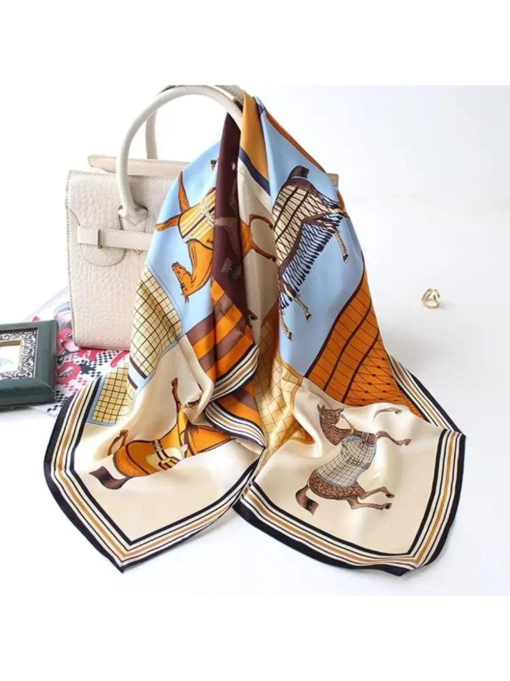 Luxurious 100% Mulberry Silk Scarf - 35